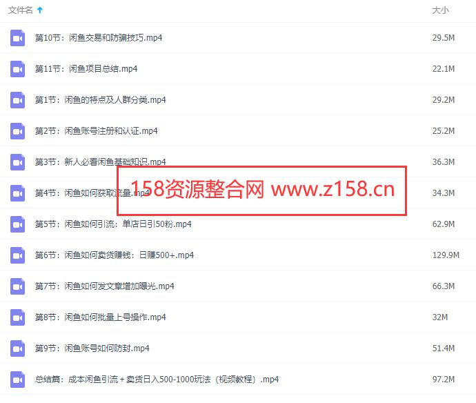 闲鱼项目引流卖货，日引100粉和日赚500+实战技巧视频教程-渡漳网