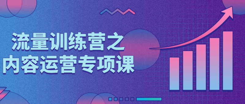 流量训练营之内容运营专项课-渡漳网