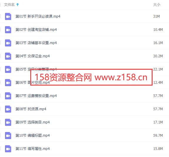 淘宝开店教程，0基础入门淘宝开店运营教程视频-渡漳网
