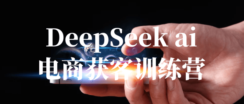 DeepSeek ai电商获客训练营-渡漳网