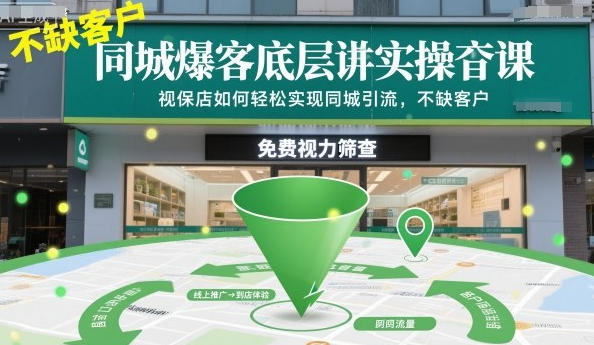 同城爆客底层实操课,视保店如何轻松实现同城引流-渡漳网