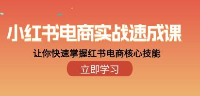《小红书电商实战速成课》让你快速掌握红书电商核心技能-渡漳网