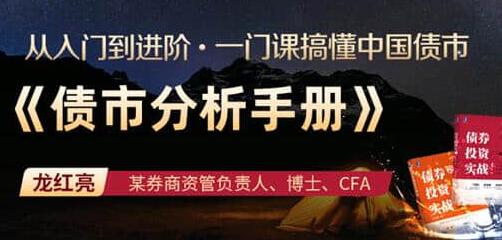 龙红亮《债市分析手册》债市投资与交易策略,一门课搞懂中国债市-渡漳网