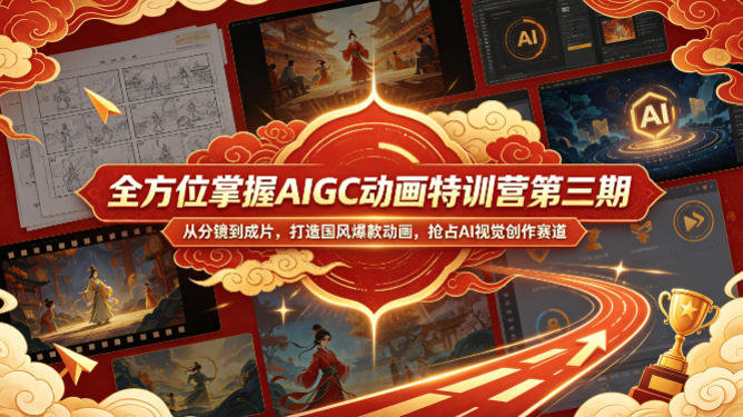 猫将军全方位掌握AIGC动画特训营第三期-渡漳网
