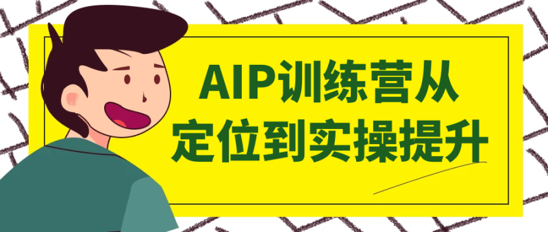 AIP训练营从定位到实操提升-渡漳网