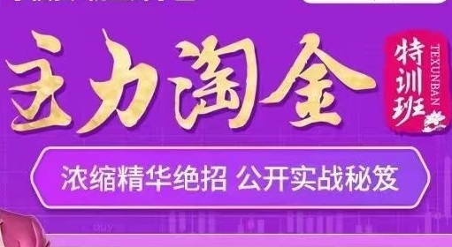何青平《主力淘金特训班》浓缩精华绝招-渡漳网