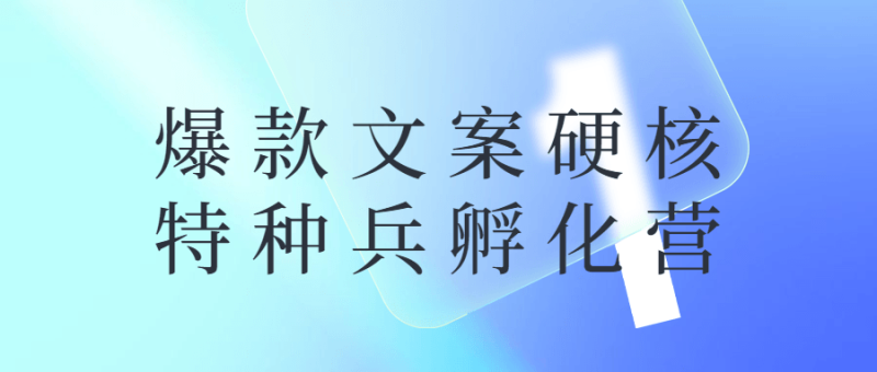 爆款文案硬核特种兵孵化营-渡漳网