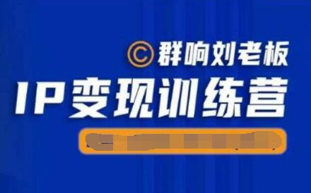 群响《IP变现训练营5-6期》行业内幕骚作操,亲身拆解教你搞流量-渡漳网