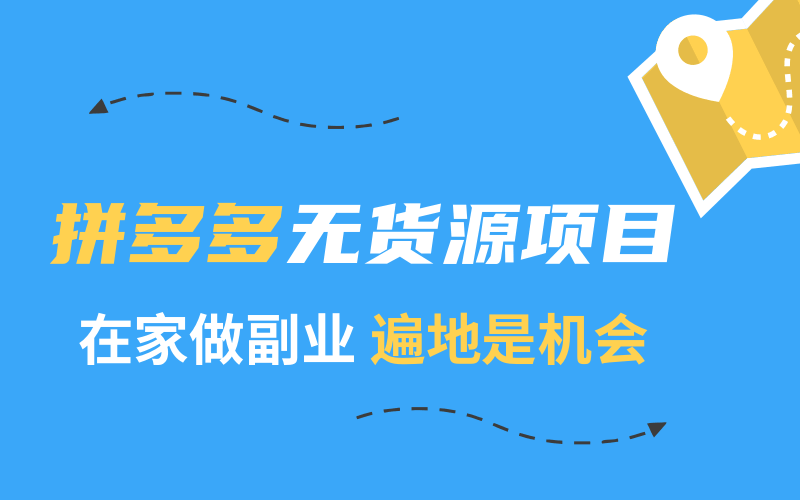 2020副业项目:拼多多无货源-渡漳网