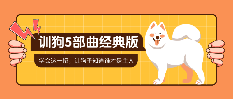 训狗五部曲 养狗不再麻烦-渡漳网