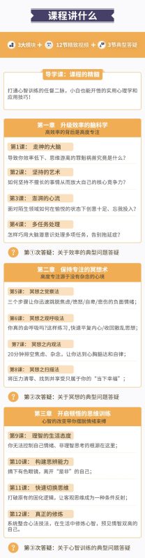 哈佛学霸的大脑开窍术：告别杂念坏情绪-渡漳网