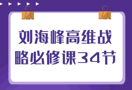 刘海峰《高维战略必修课》实现指数级增长-渡漳网