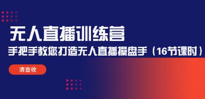 《无人直播训练营》手把手教您打造无人直播操盘手-渡漳网