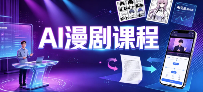 AI漫剧与短视频创作大师课-渡漳网