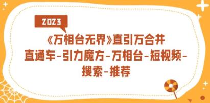 《万相台-无界》直通车引力魔方-万相台-短视频-搜索-推荐-渡漳网