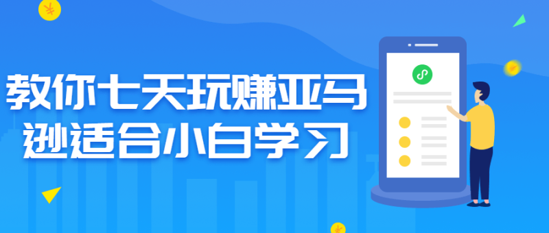教你七天玩赚亚马逊适合小白学习-渡漳网