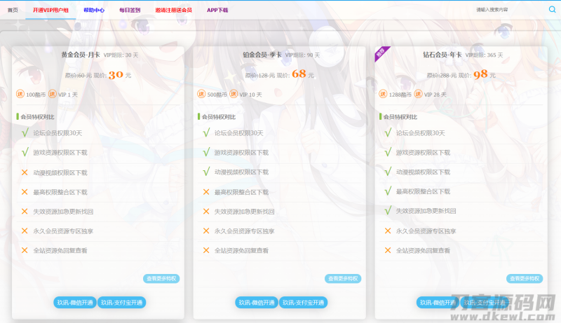 Discuz用户充值积分支付插件_开通会员用户组支付_discuz积分充值免签支付插件_高级版-渡漳网