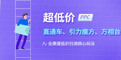 超低价ppc《直通车、引力魔方、万相台》全渠道低价扫流核心玩法-渡漳网