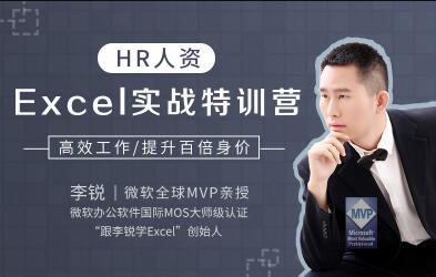 李锐《HR人资Excel实战特训营》高效Excel职场办公教程-渡漳网