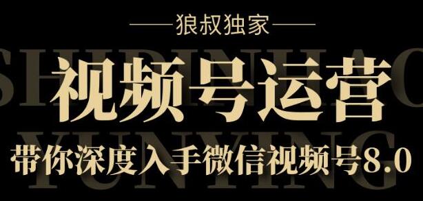 微信视频号运营实战8.0,带你深度入手微信视频号-渡漳网
