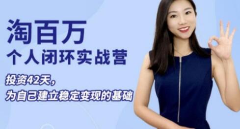 淘百万《个人闭环实战营》为个人ip打造稳定变现基础-渡漳网