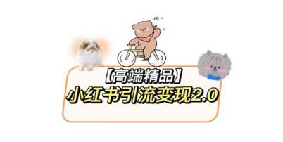 《小红书引流变现2.0教程》最新详细的视频教程+素材-渡漳网