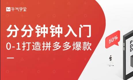 牛气学堂《拼多多实战运营指南》培训课程-渡漳网