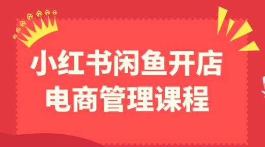 小红书闲鱼开店电商管理教程-渡漳网