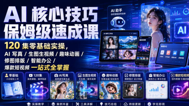 AI核心技巧保姆级速成课-渡漳网