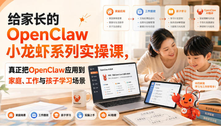 超哥给家长的OpenClaw小龙虾系列实操课-渡漳网